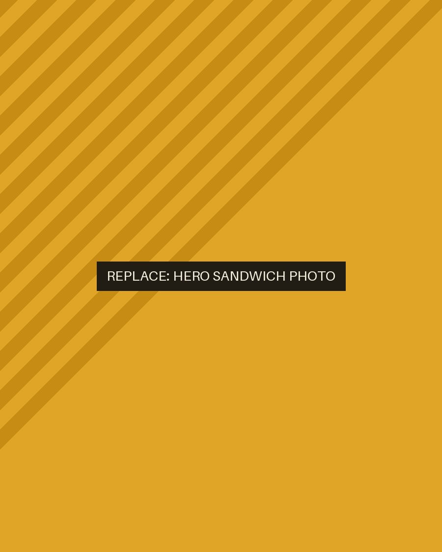 Freshly made sandwich from The Alternative Tuck Shop